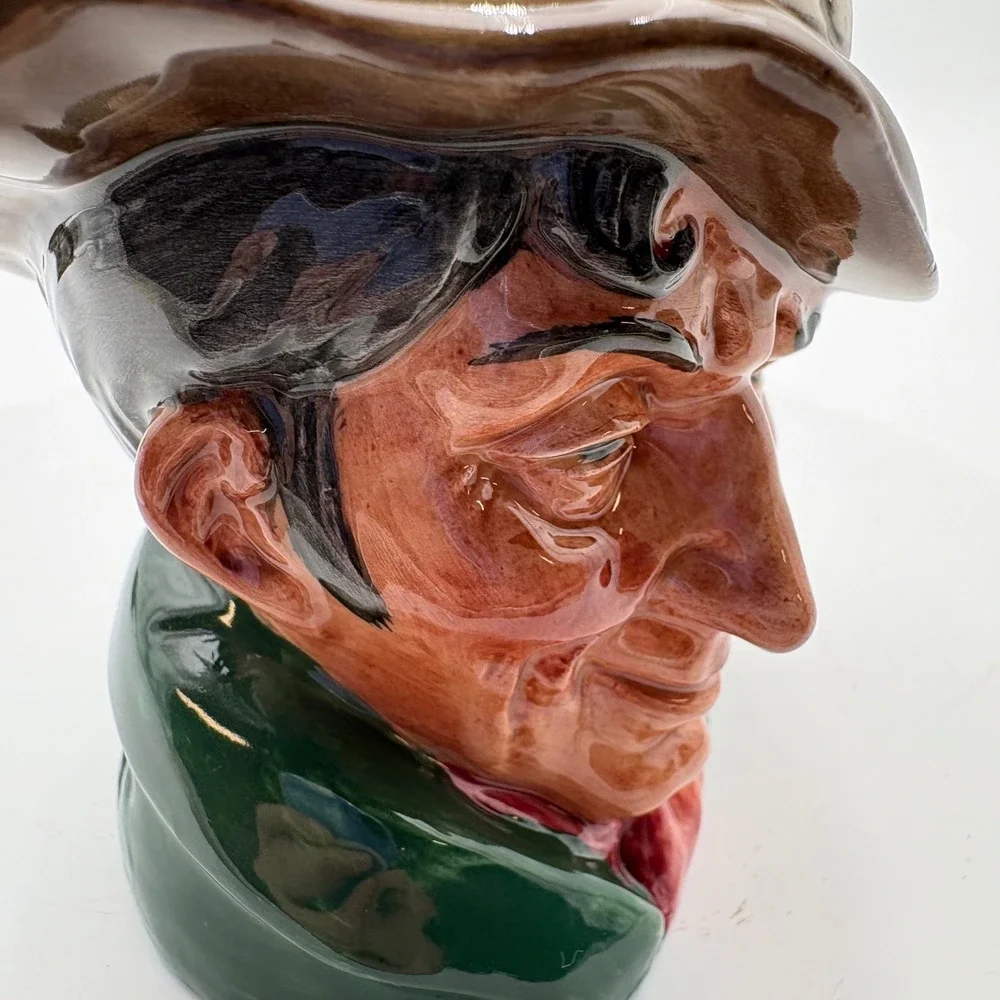 Royal Doulton The Poacher Character Jug D6464‎ Vintage 1954 Fisherman Fish Hat